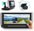 1080P HD Backup Camera with 7 inch Touch Screen Dual Lens Front and Rear S873