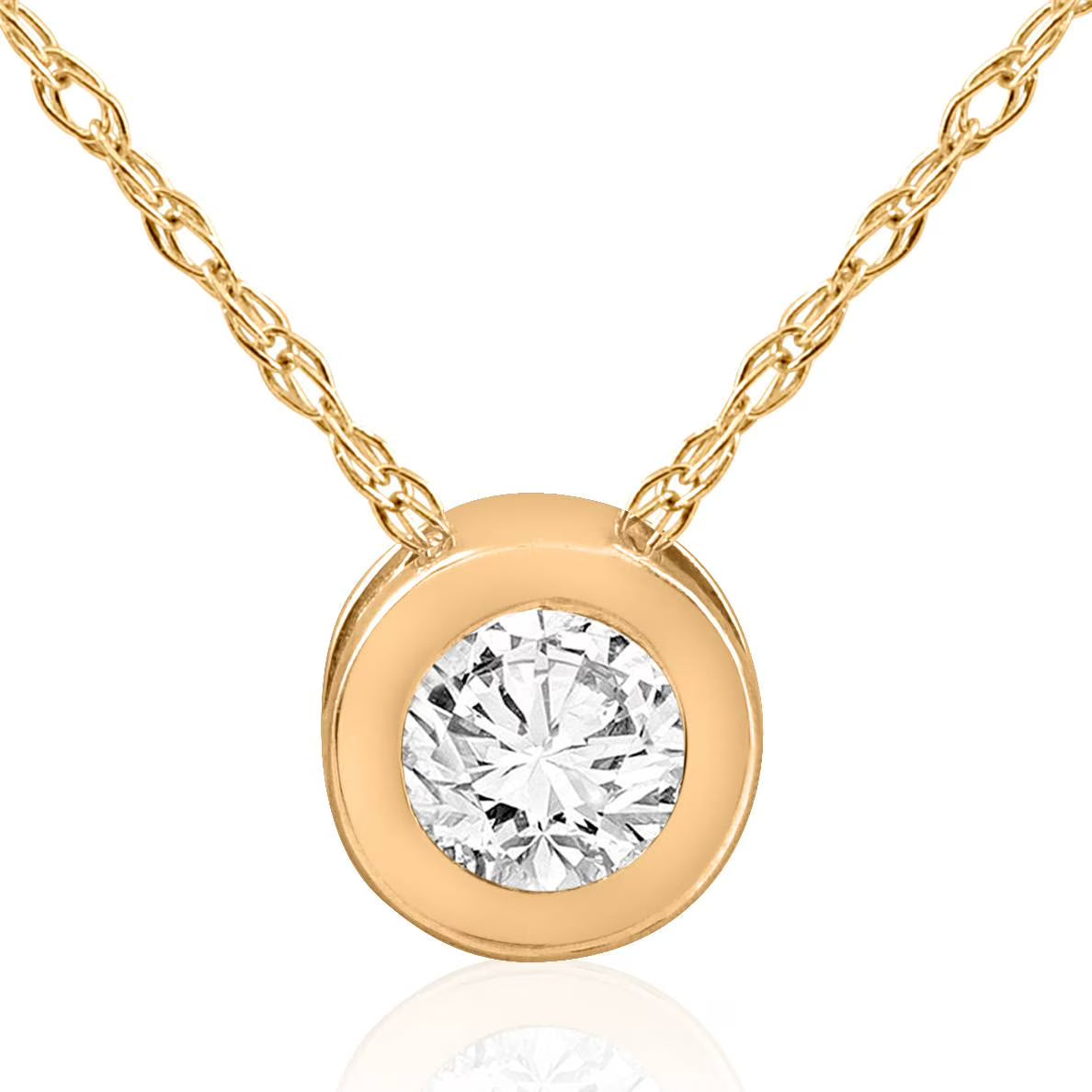 14k Yellow Gold Diamond Pendant H286549