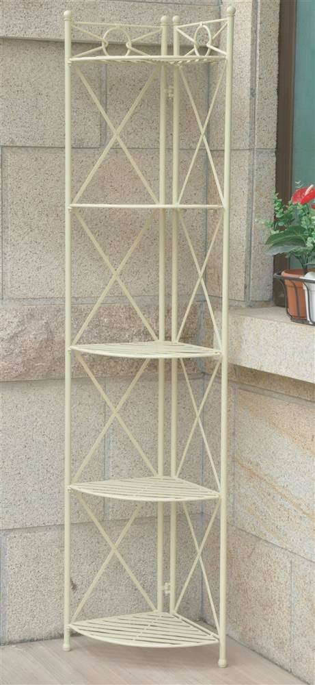 Iron 5-Tier Corner Shelf Y536650