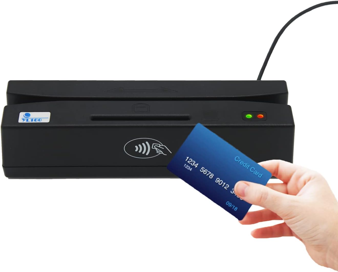USB 4 in 1 Magnetic Swipe Card Reader with EMV Chip, RFID, PSAM N430
