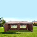Dark Coffee Pop Up Tent with Two Windows Y91042