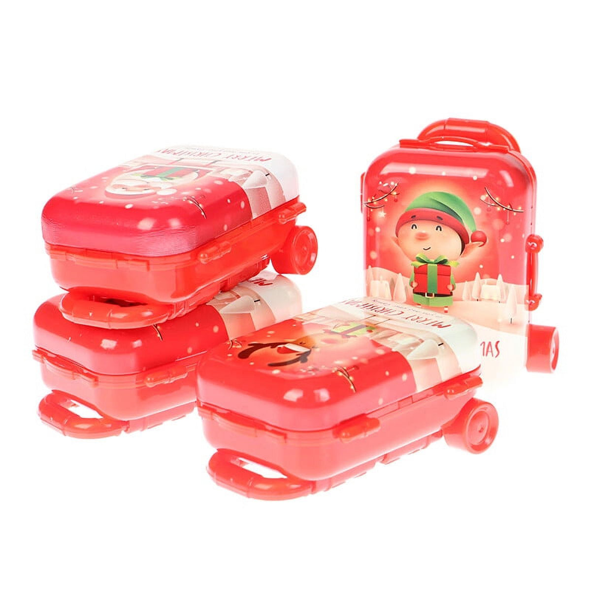 Mini Christmas Suitcase Dollhouse Decor S4750