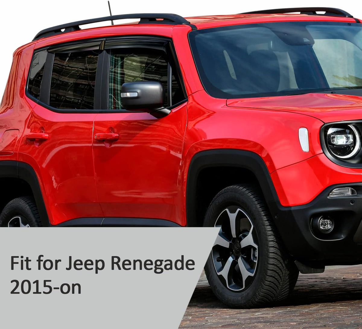 4 Pieces Rain Guards for Jeep Renegade K86370