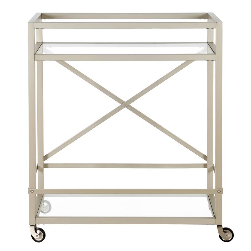 Satin Nickel Bar Cart A90920