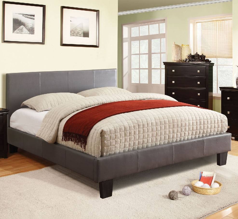 Gray Cal King Bed E9035