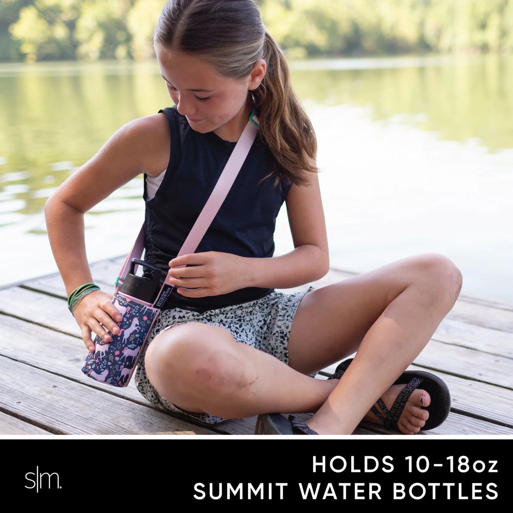 Kid's Water Bottle Carrier Sling with Adjustable Strap B761