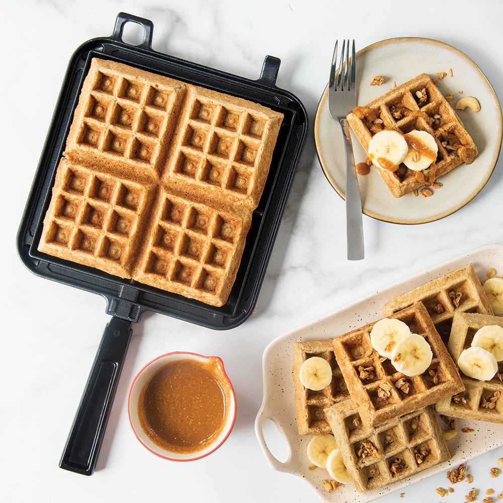 Cast Aluminum Stovetop Belgian Waffler H967