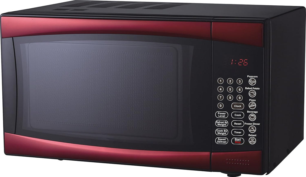 0.9-Cubic-Foot Black Microwave Oven R7222