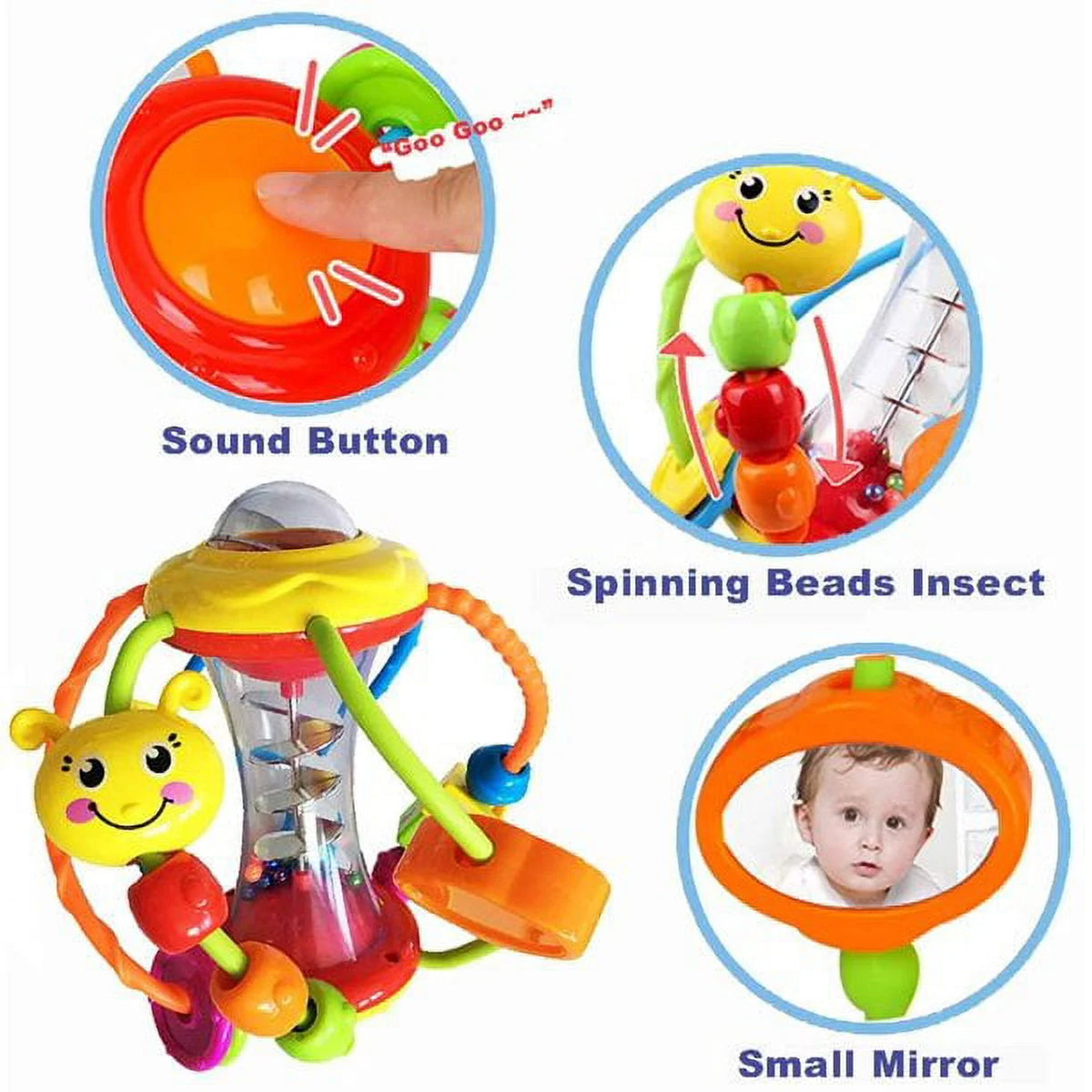 Baby Rattle Activity Ball Educational Toy B38632