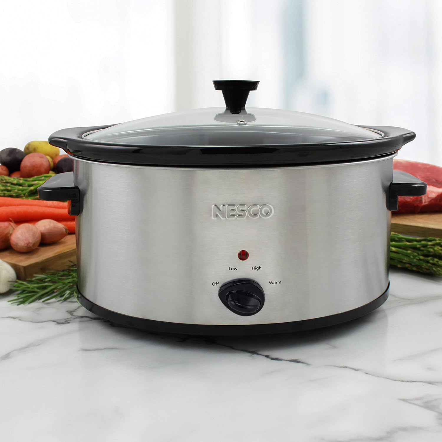 6 Quart Silver Slow Cooker O100181