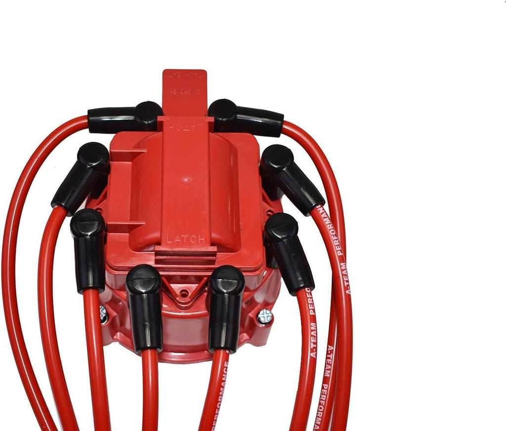 Black Cap Distributor with Spark Plug Wires J74081