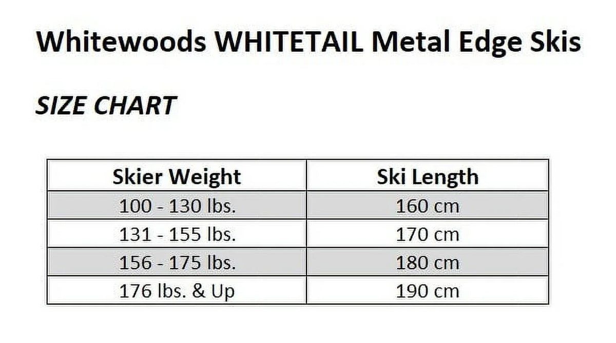 Whitewoods WHITETAIL Metal Edge Backcountry Cross Country NNNBC Ski Package L20114