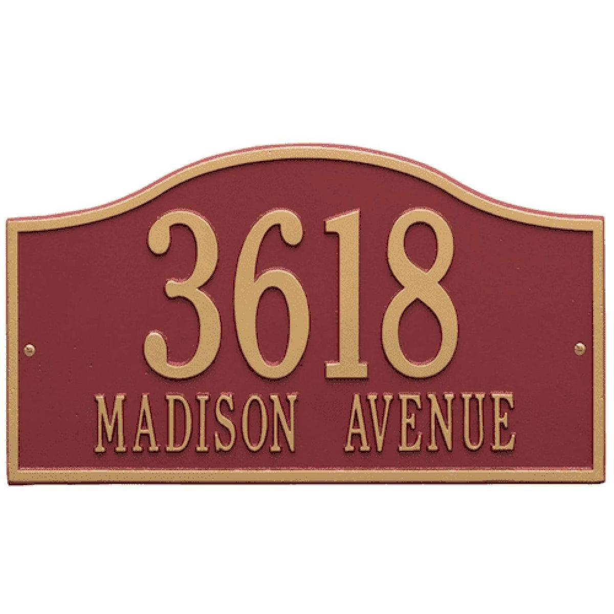 Arch Marker - Standard Lawn - Two Line in Oil Rubbed Bronze X337