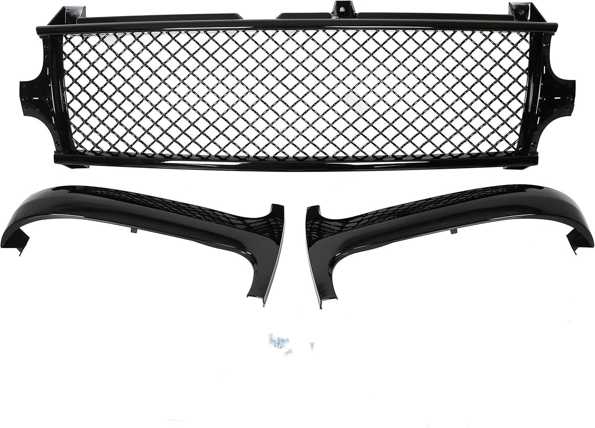 Black Mesh Front Hood Grill Cover L9711