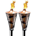 Bamboo Torches with Metal Oil Canisters, 5 ft F350943