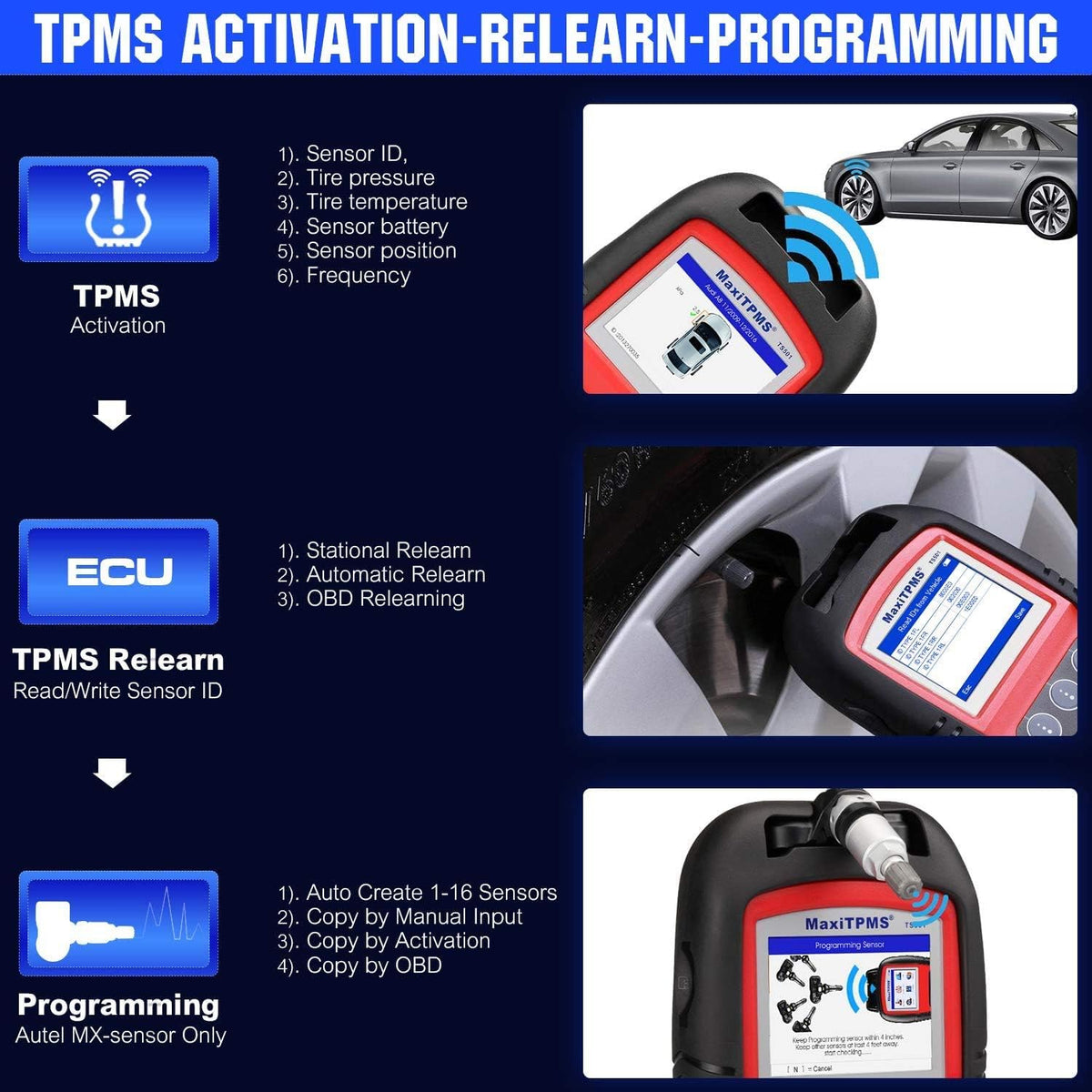 TPMS Relearn Tool Automotive Scan Tool Z70388