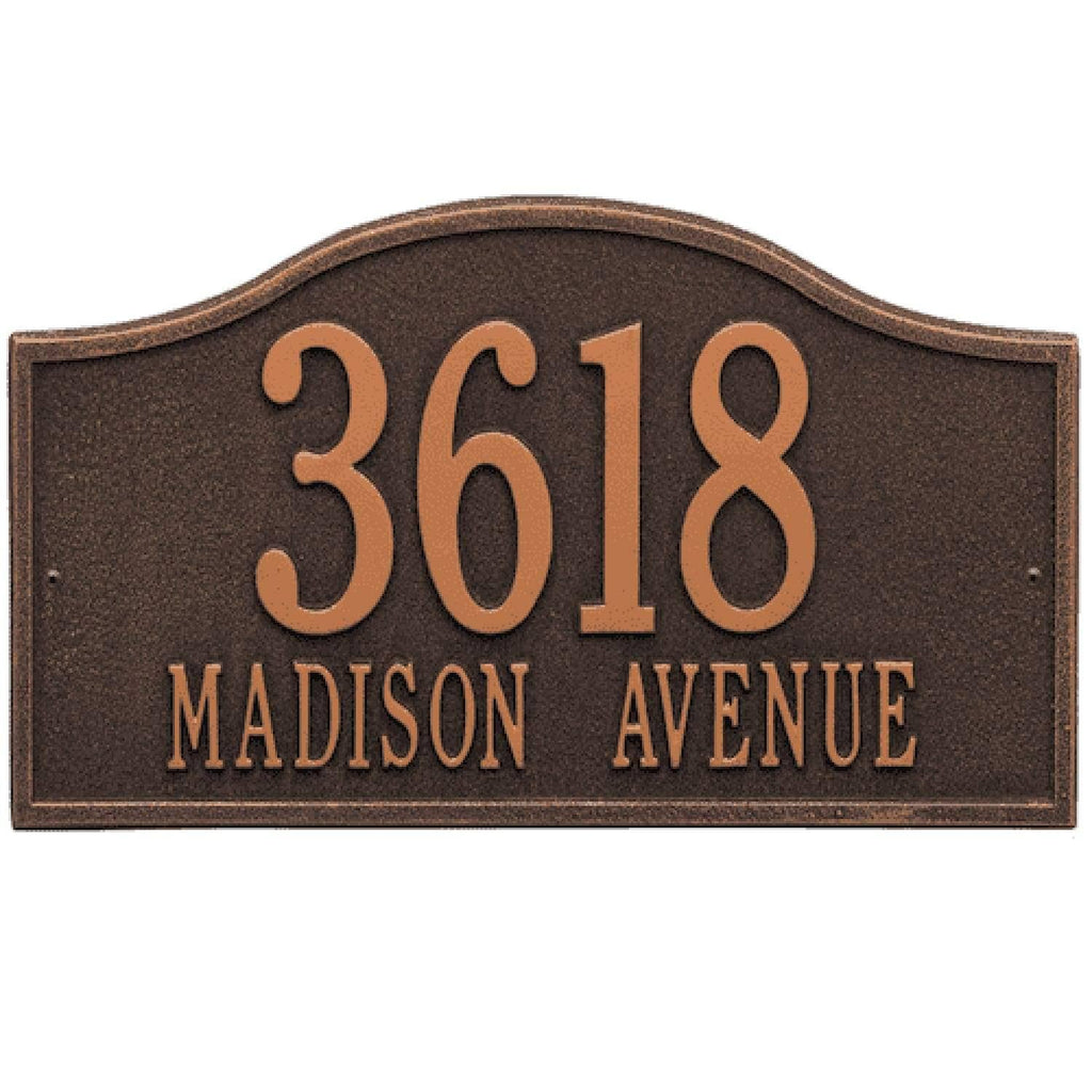 Arch Marker - Standard Lawn - Two Line in Oil Rubbed Bronze X337