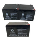 12V 12Ah Replacement Battery (3 Pack) X91204