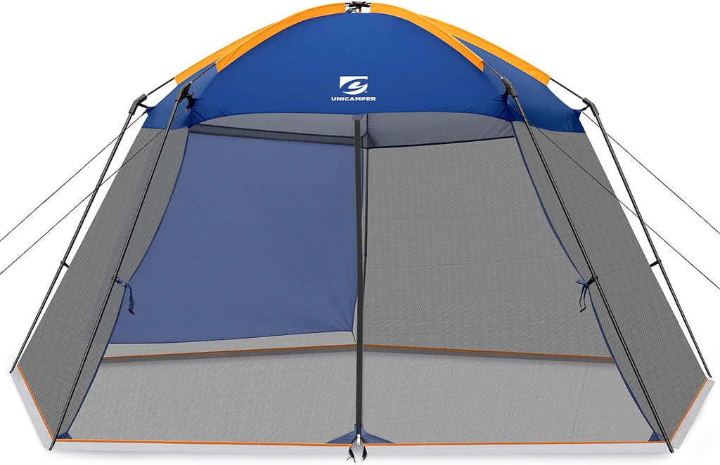 Navy Blue 13.5x13 Ft Mosquito Tent Gazebo with Sidewall T662747