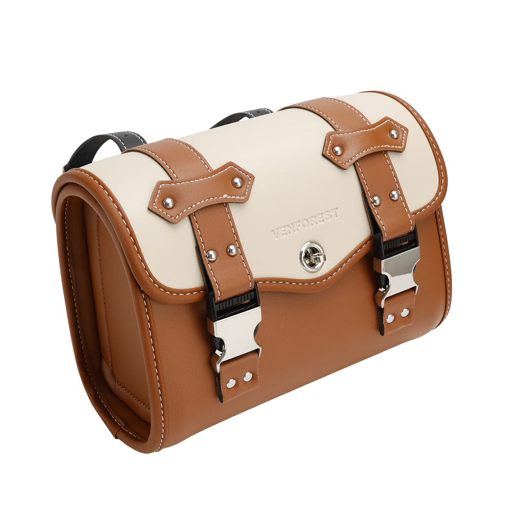 Brown Side Saddlebag Tool Bag Luggage Pouch Storage V2041