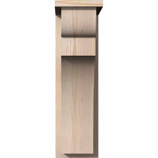 Yorktown Smooth Corbel with Backplate, Douglas Fir Q17352