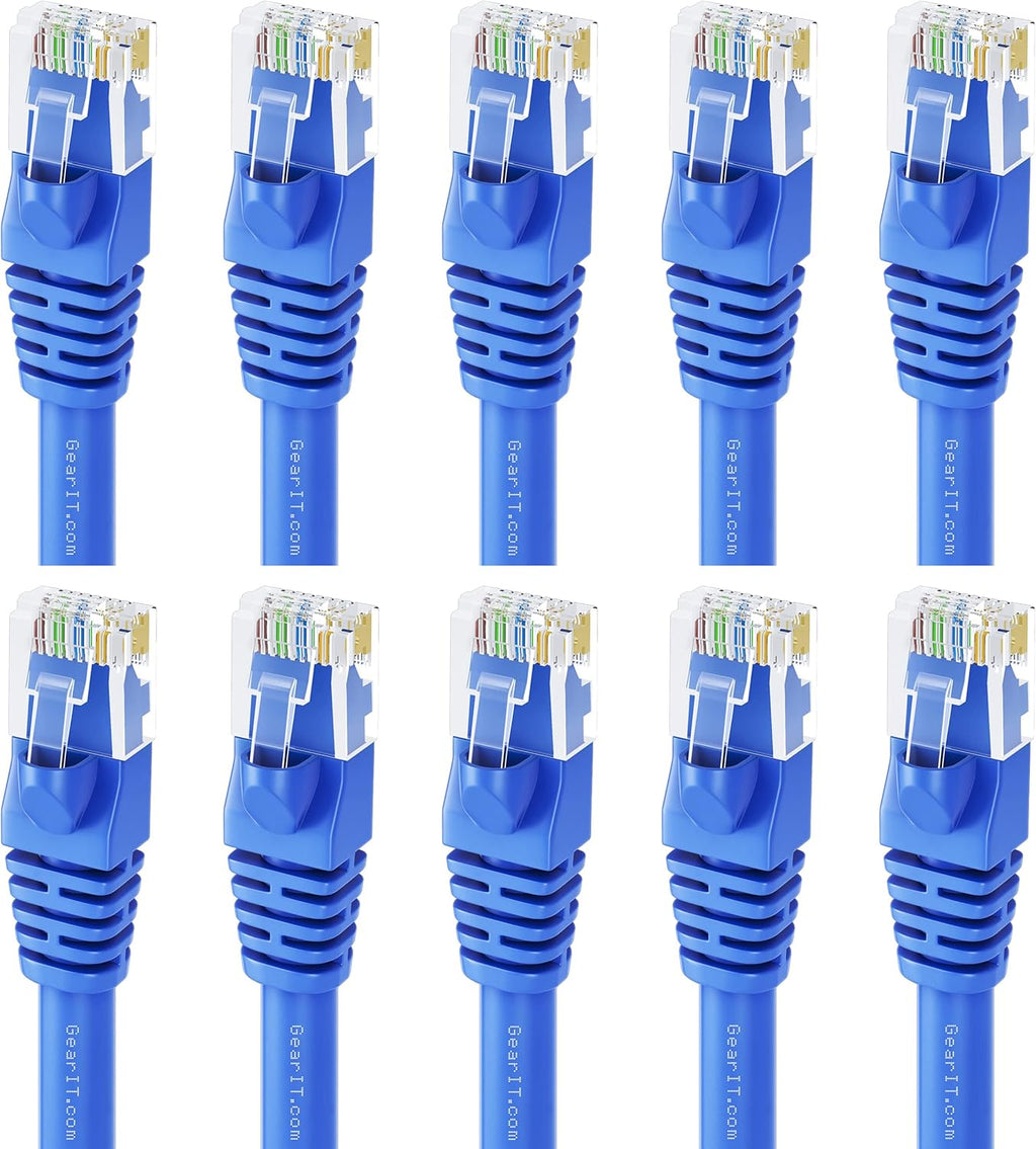 100-Pack Blue Cat5e Ethernet Patch Cable 3 Feet B472