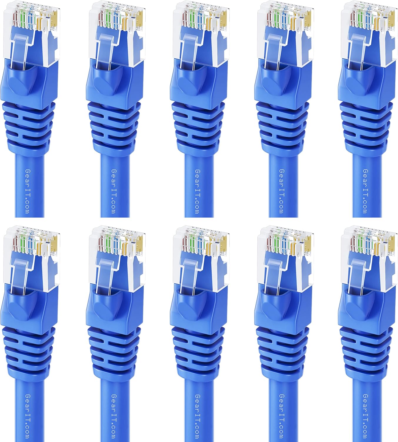 100-Pack Blue Cat5e Ethernet Patch Cable 3 Feet B472