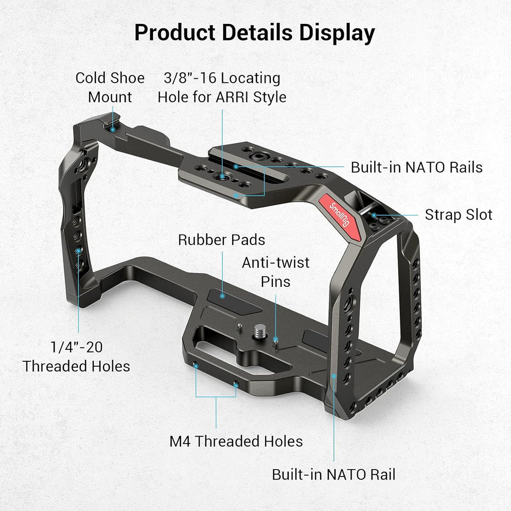Camera Cage for BMPCC 4K & 6K with NATO Rails H907795