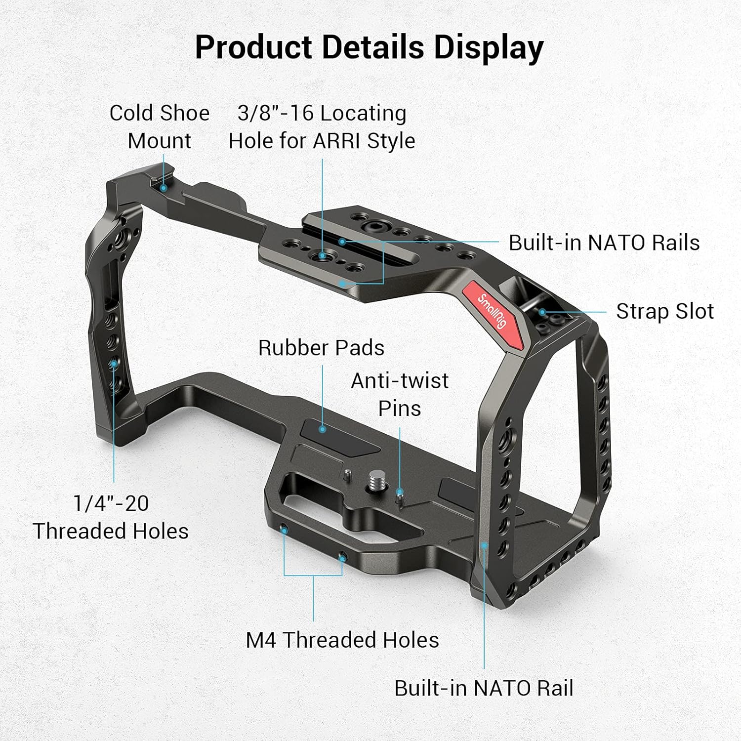 Camera Cage for BMPCC 4K & 6K with NATO Rails H907795