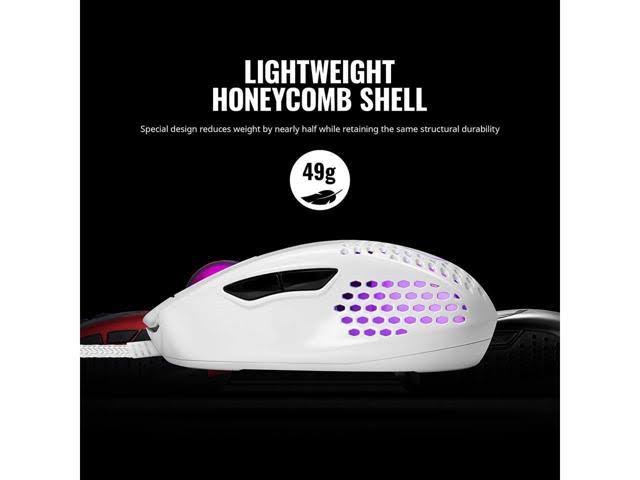 Matte White Gaming Mouse L1432