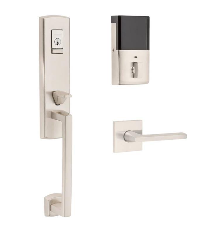 Satin Black Single Cylinder One-Piece Handleset I52049