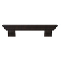 Traditional Distressed Espresso Cap-Shelf Mantel I959902