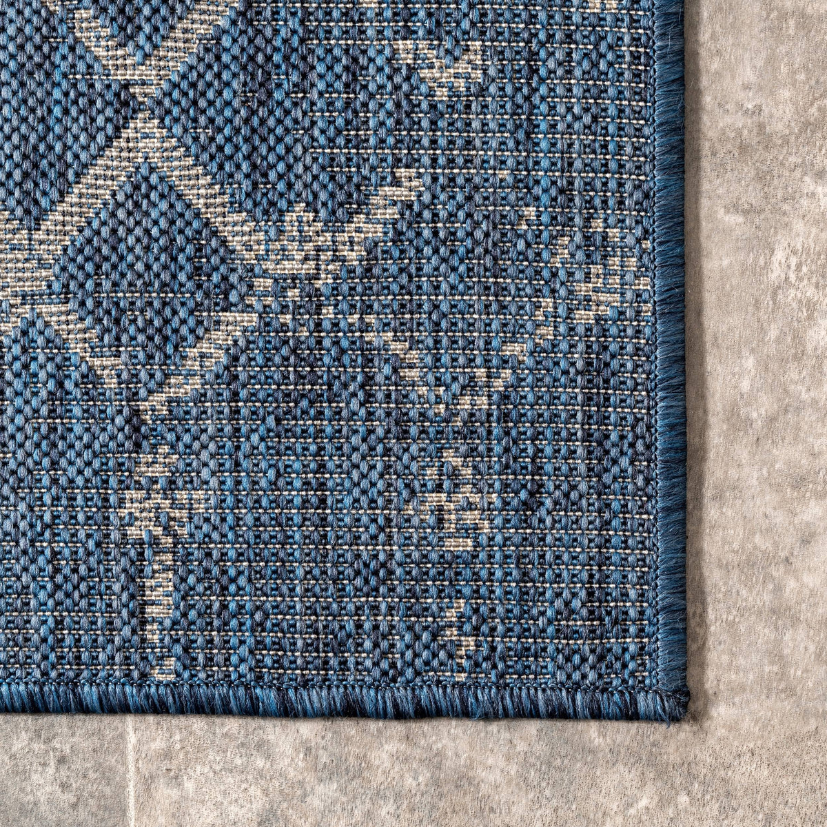 Charcoal Grey Moroccan Trellis Area Rug M5672