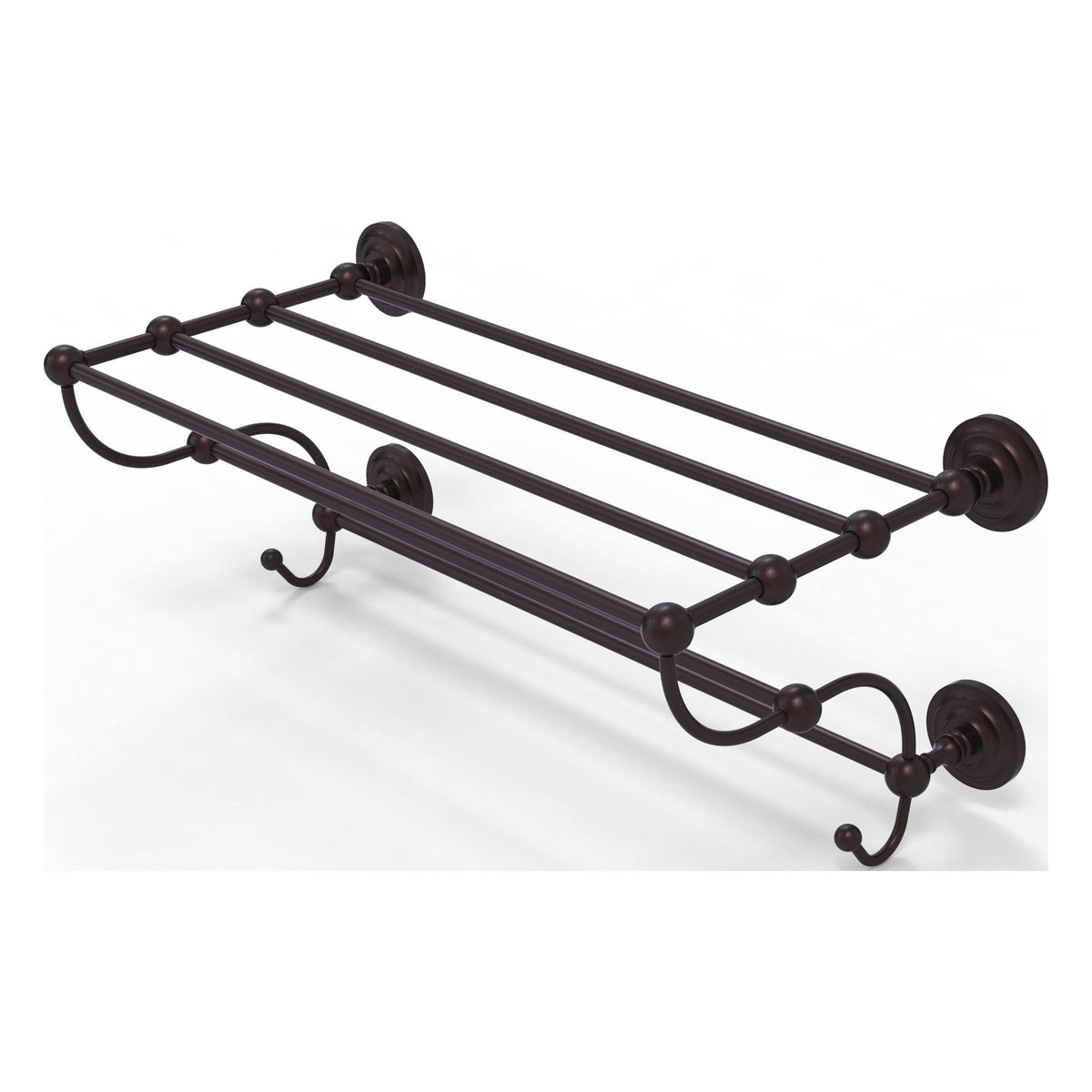Antique Bronze Train Rack Towel Shelf L2267