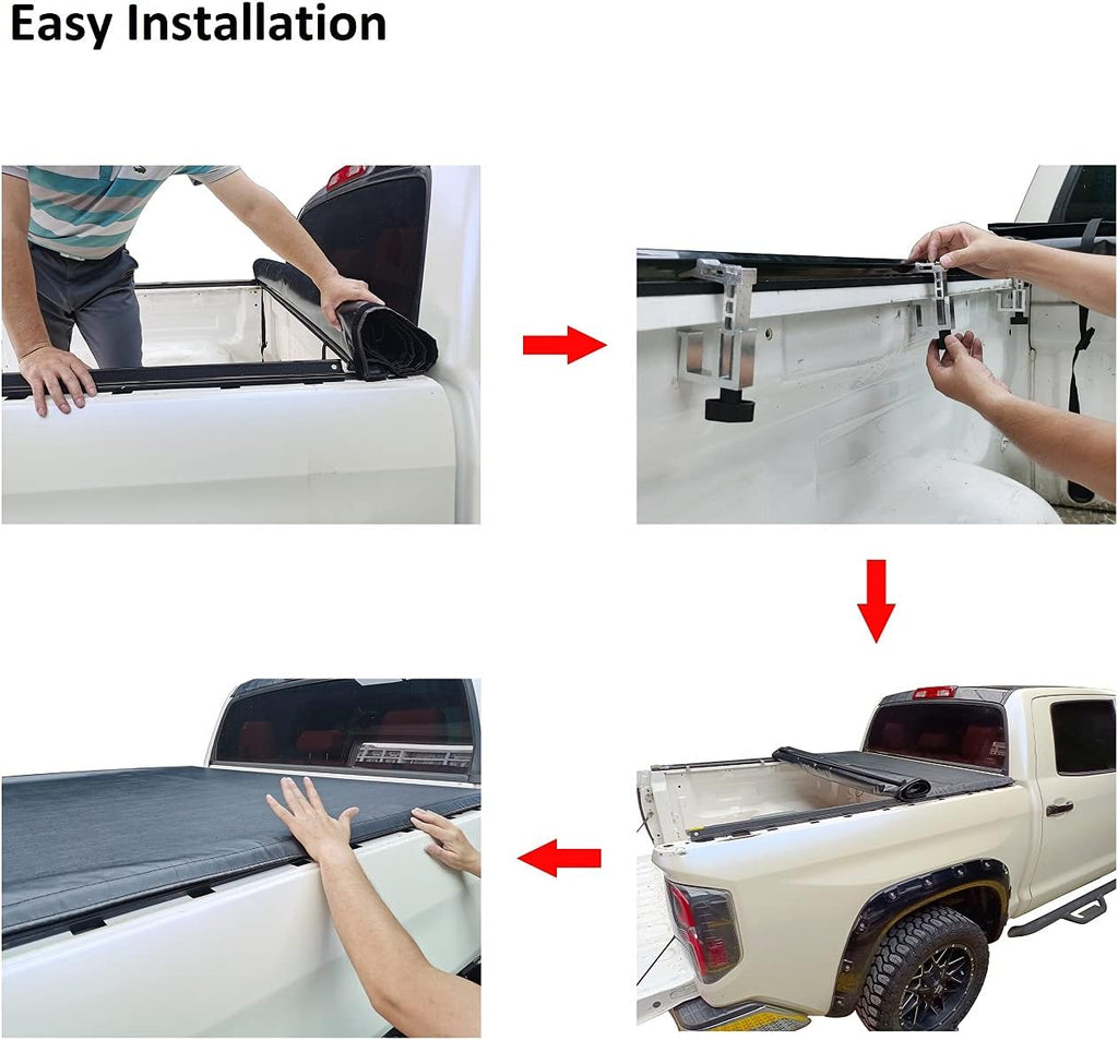 Soft Roll Up Truck Tonneau Cover for 5ft Bed J456448