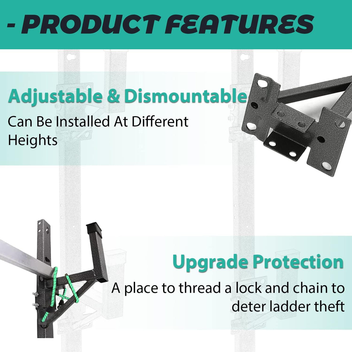 Adjustable Trailer Ladder Rack F5957