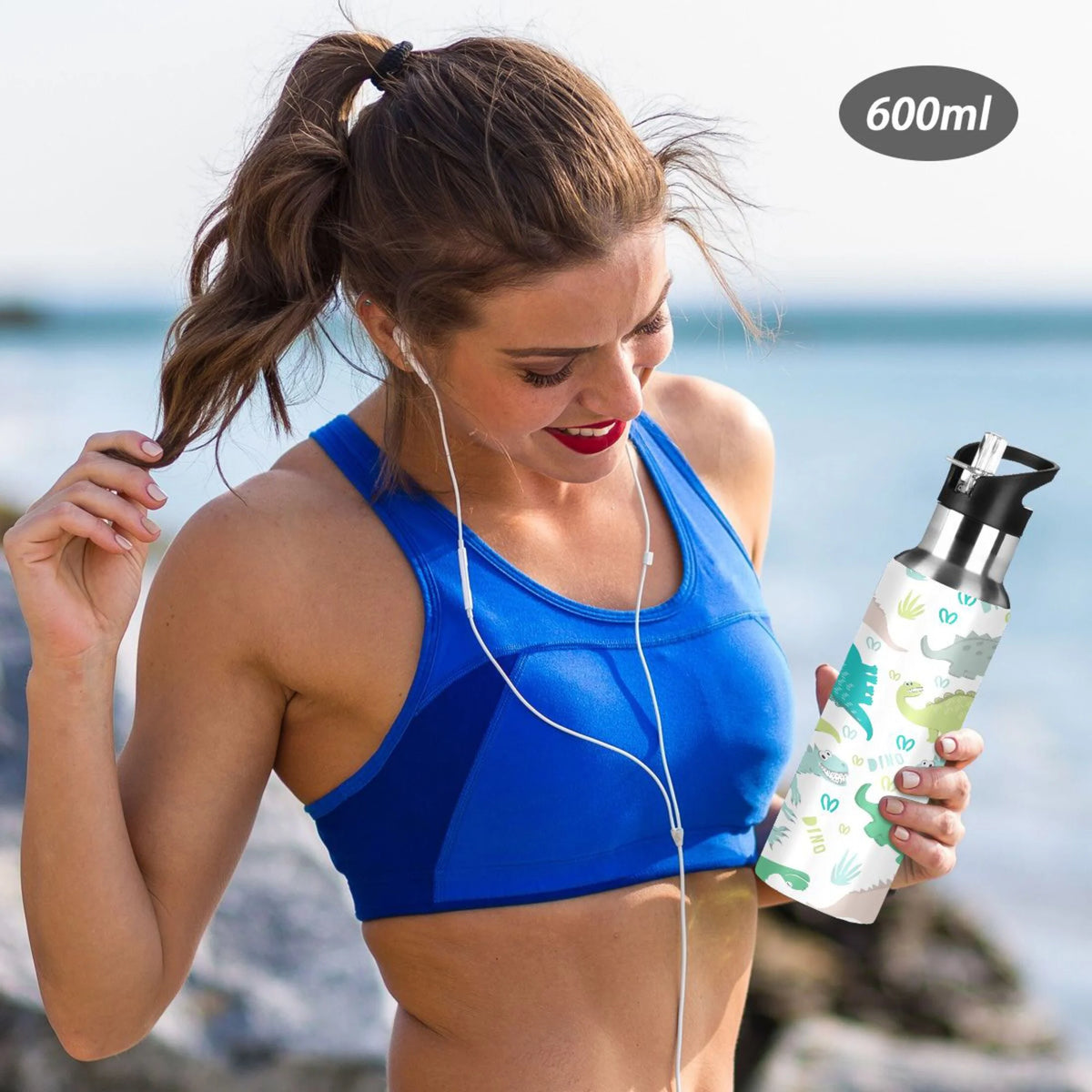 Stainless Steel Insulated Water Bottle with Straw Lid U4544