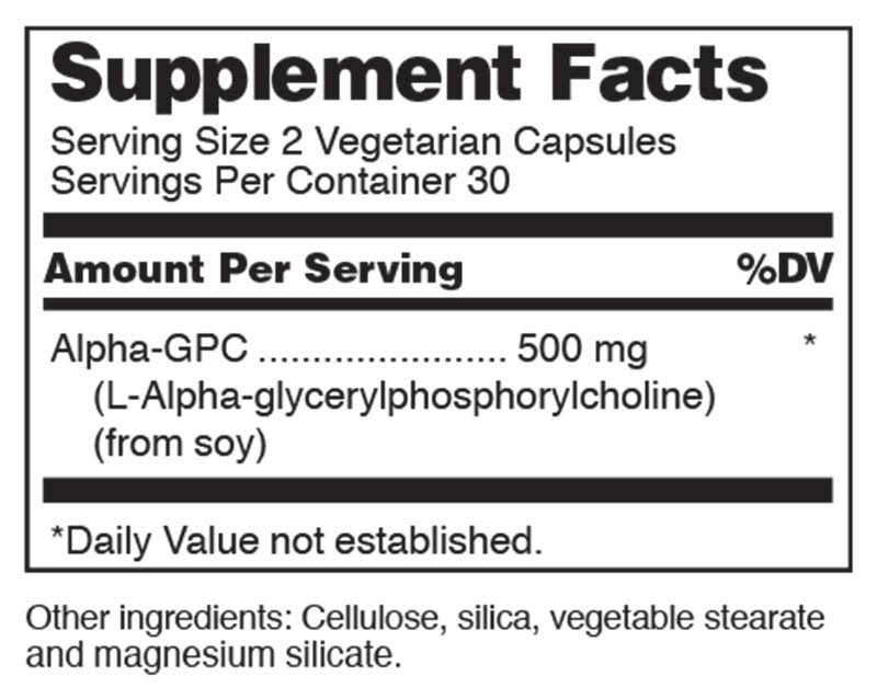 Alpha-GPC 60 Capsules S102402