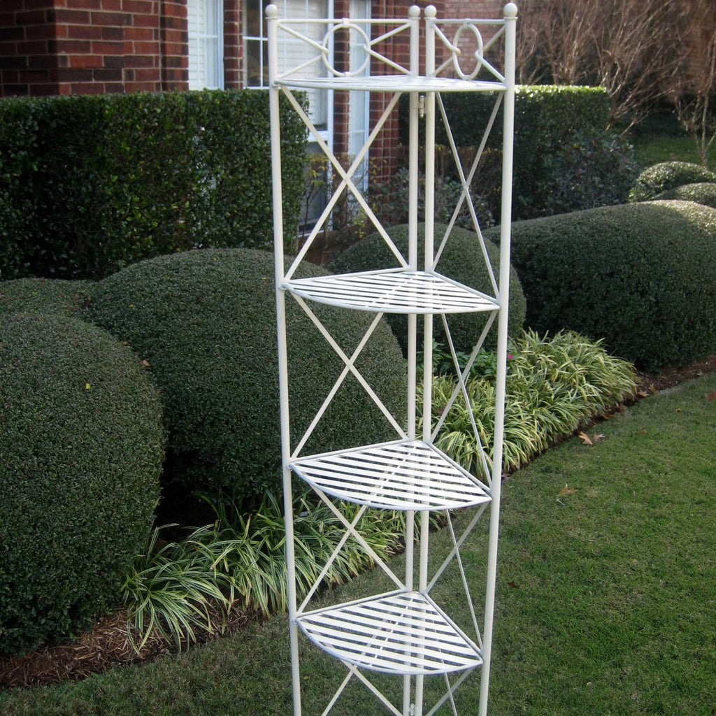 Iron 5-Tier Corner Shelf Y536650