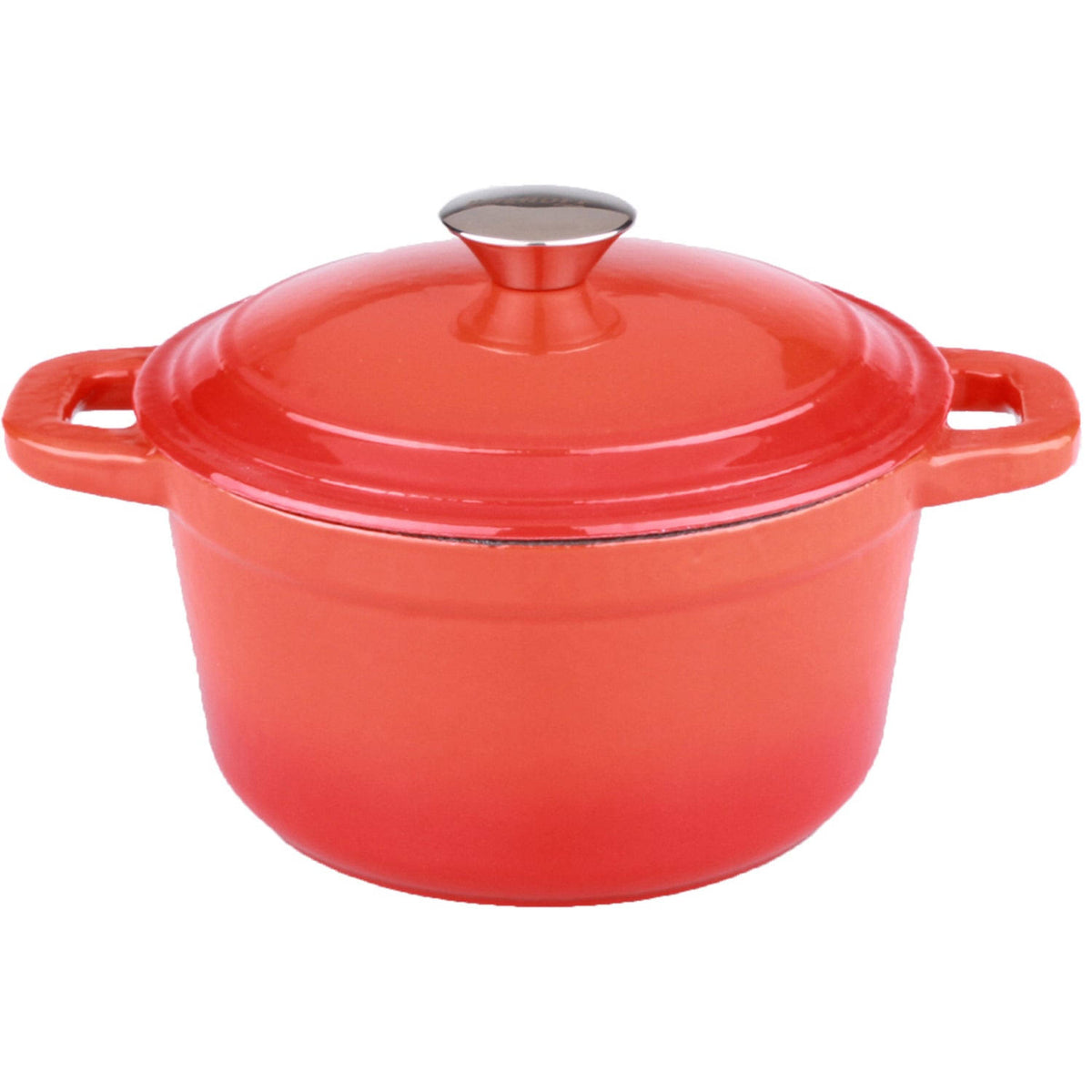 Orange 7 qt Cast Iron Covered Casserole A8404