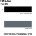 Light Charcoal Metallic Striping Tape, 7/8 in x 150 ft C283