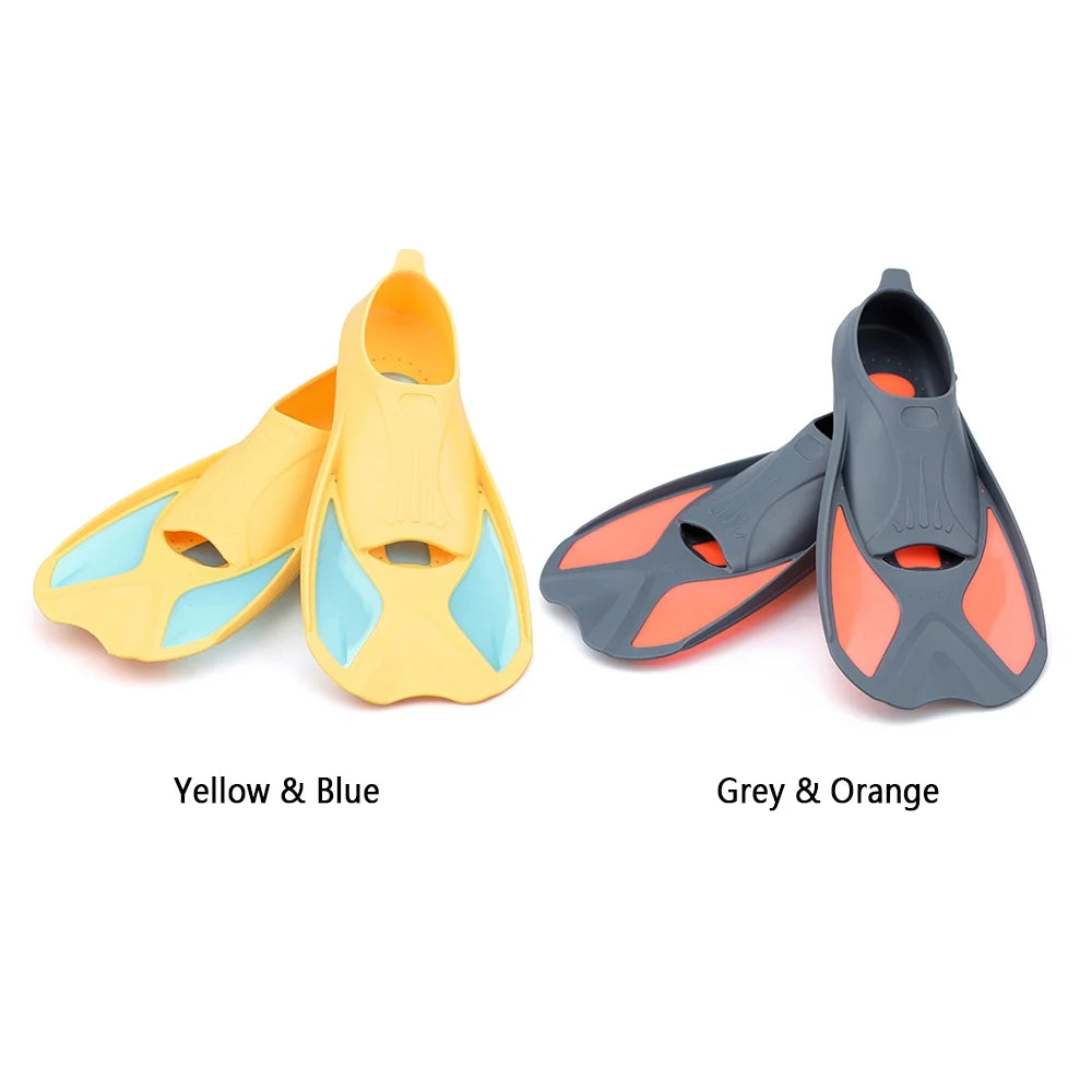 Short Swim Fins for Swimming Snorkeling Training D7739