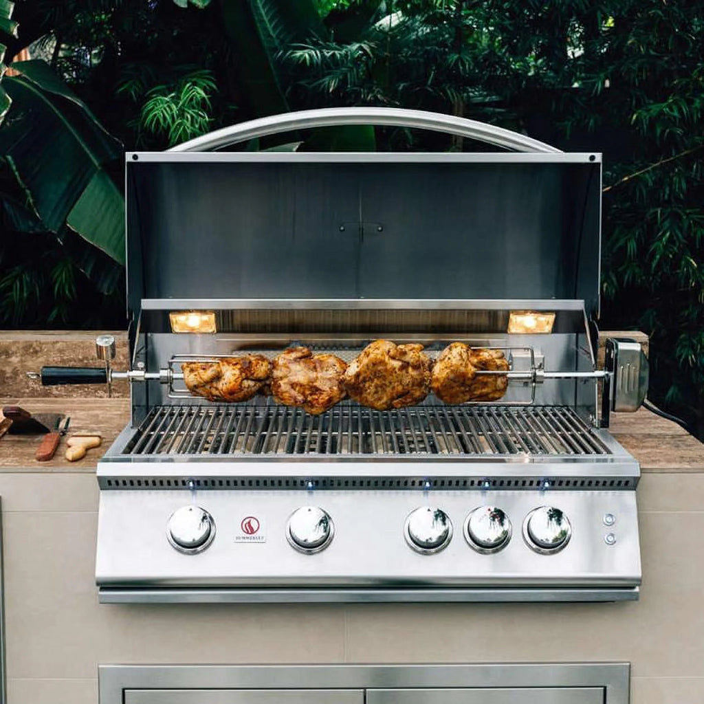 40-Inch 5-Burner Built-In Propane Gas Grill With Rear Infrared Burner D997189