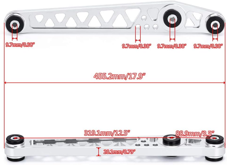Rear Billet Aluminum Lower Control Arms 1 Pair C72600
