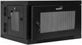 6U Wall-Mount Network Cabinet Enclosure, 450mm Depth, Hinged Back, Swing Gate Server Cabinet, Locks, Pre-Assembled, Perforated Front Door, Cable Management E91397