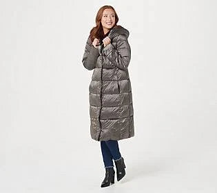 Oversized Collar Puffer Coat, Size 1X U95600