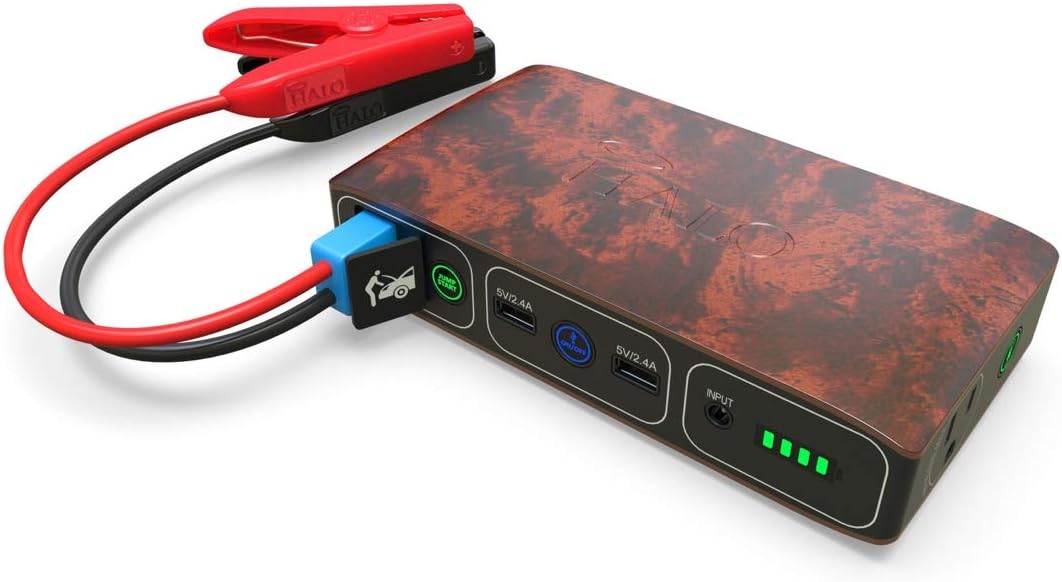 Rose Gold Portable Phone Laptop Charger Car Jump Starter with AC Outlet J382345