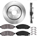 6 Lug Brake Disc Rotors with Ceramic Brake Pads A6233