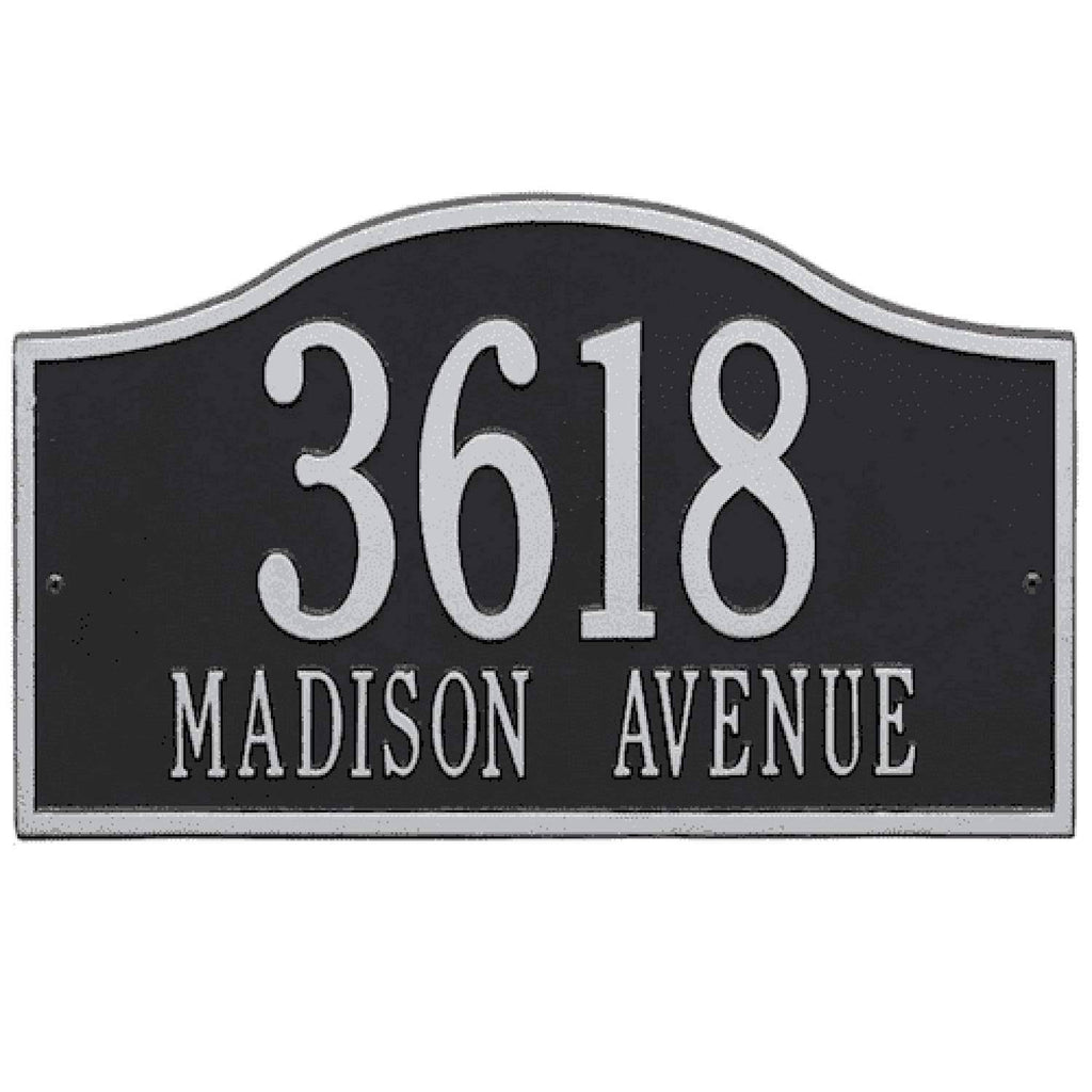 Arch Marker - Standard Lawn - Two Line in Oil Rubbed Bronze X337