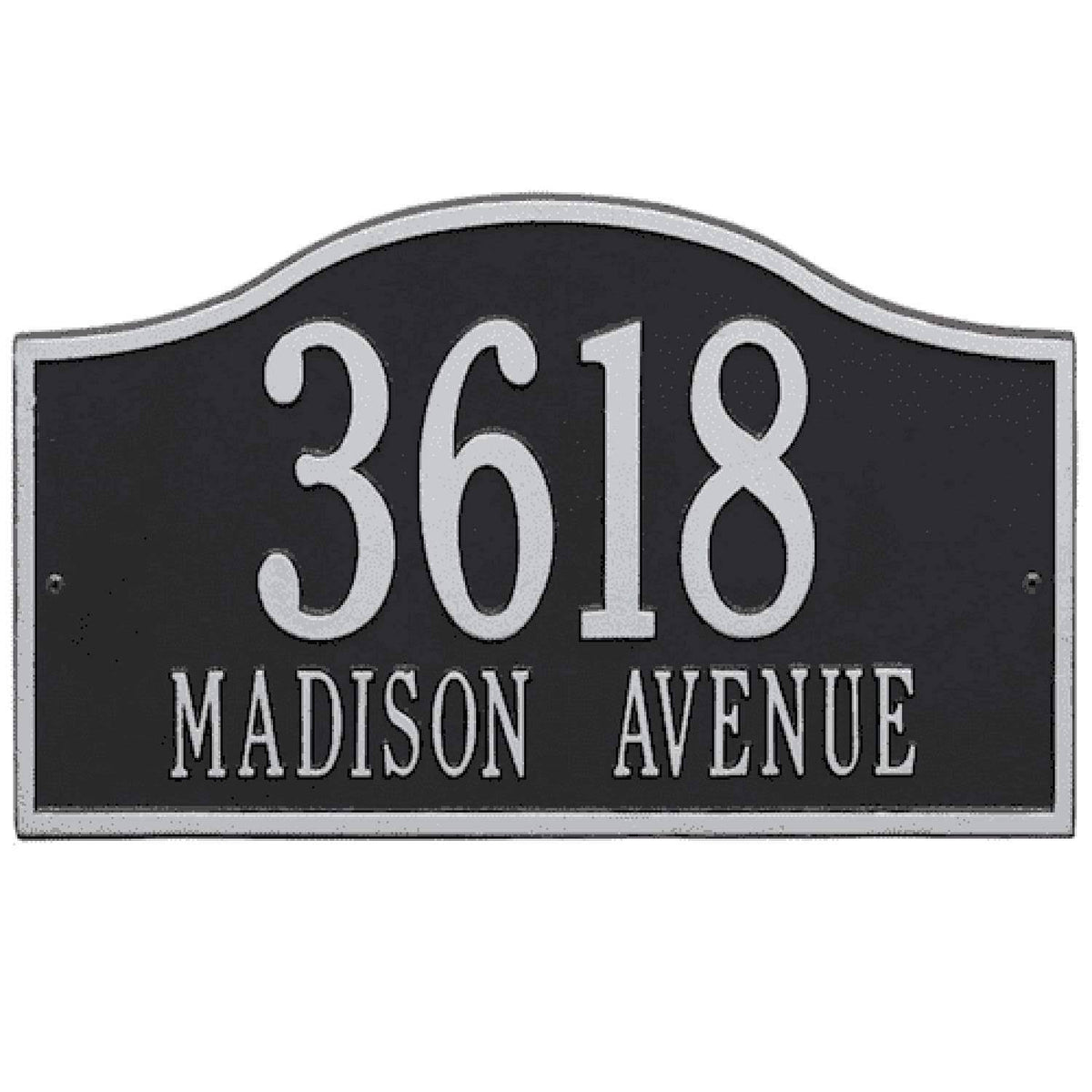 Arch Marker - Standard Lawn - Two Line in Oil Rubbed Bronze X337